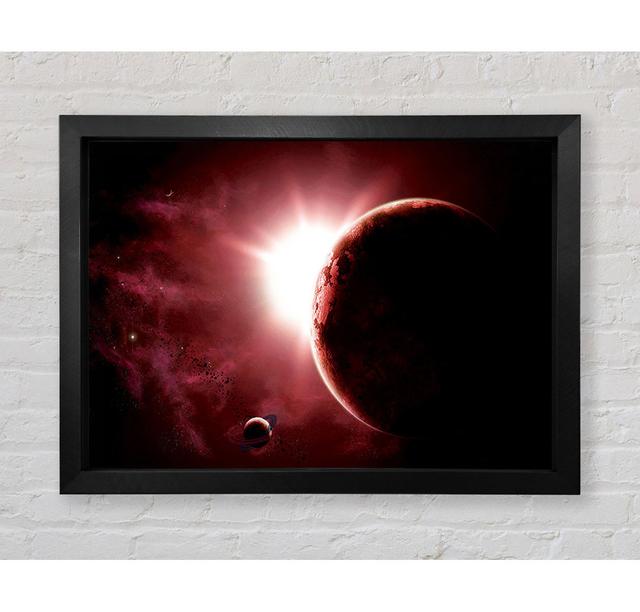 Eclipse Of The Red Planet - Drucken Rosalind Wheeler Größe: 42 cm H x 59,7 cm B x 3,4 cm T on Productcaster.