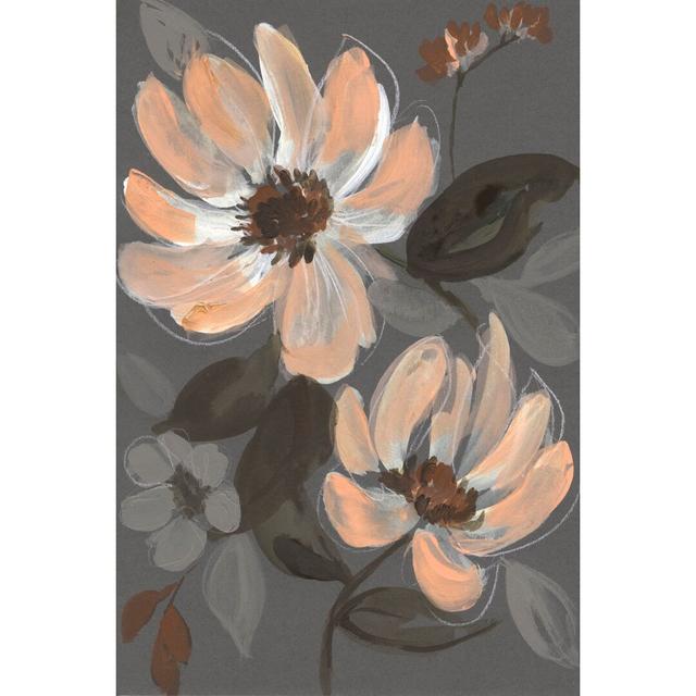 Peach And Sienna Bouquet II - Wrapped Canvas Painting Rosalind Wheeler Size: 76cm H x 51cm W on Productcaster.