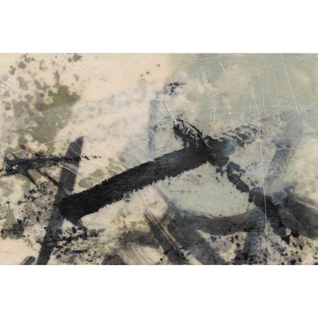 Sumi-E and Wax II by Jennifer Goldberger - Wrapped Canvas Art Prints Metro Lane Size: 81cm H x 122cm W x 3.8cm D on Productcaster.