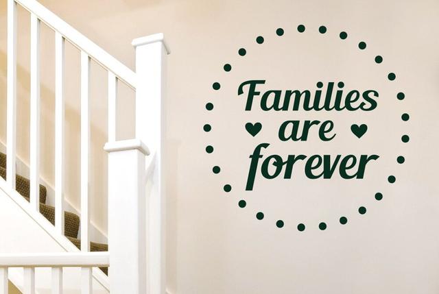 Families Are Forever Wall Sticker East Urban Home Colour: Dark Green on Productcaster.