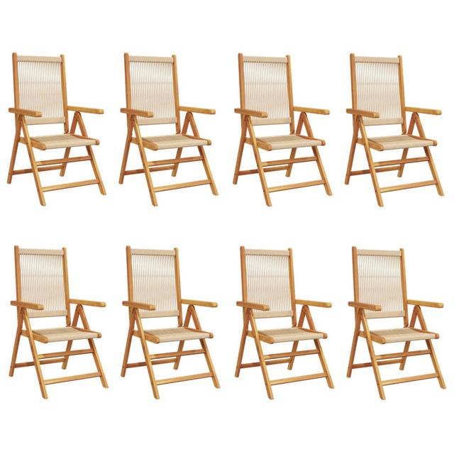 Vidaxl Gartenstuhl (Set of 8) Lark Manor Farbe (Stoff): Beige on Productcaster.