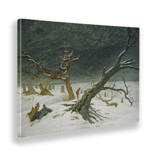 Wandbild Winterlandschaft von Caspar Friedrich Rosalind Wheeler Format: Stoff, Größe: 45 cm H x 65 cm B on Productcaster.