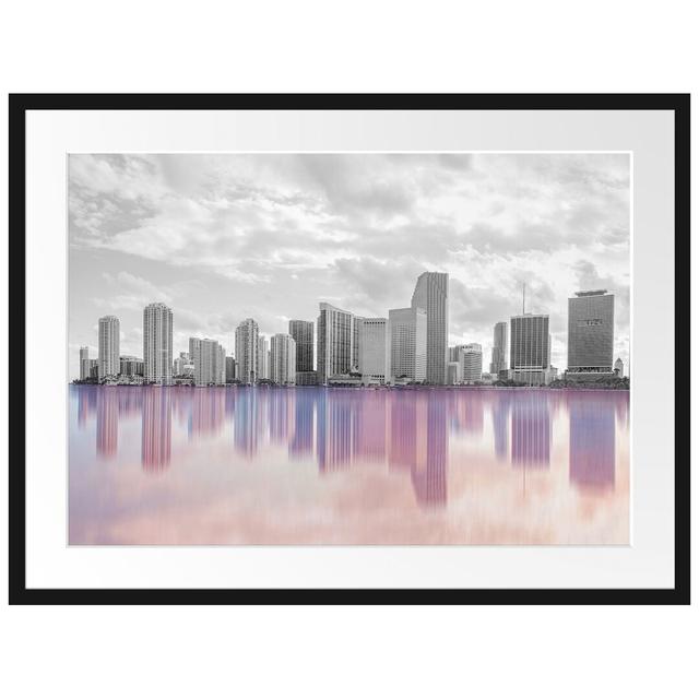 Gerahmtes Poster Miami Florida Skyline East Urban Home Größe: 60 cm H x 80 cm B on Productcaster.