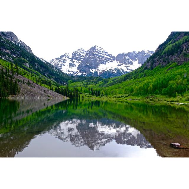 Depue Snow Covered Mountains - Wrapped Canvas Print Alpen Home Size: 20cm H x 30cm W x 3.8cm D on Productcaster.