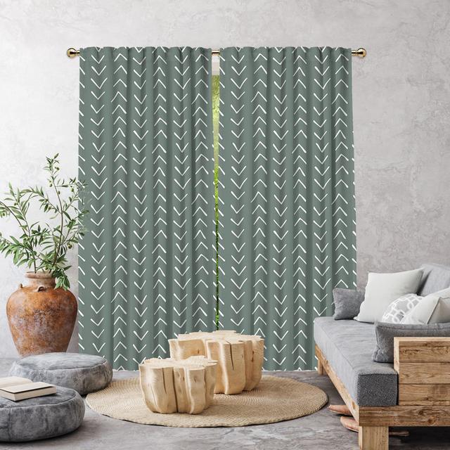 Polyester Semi Sheer Tab Top Curtain Pair (Set of 2) Lilijan Home & Curtain Panel Size: 140cm Width x 200cm Drop, Curtain Colour: Dark Mint on Productcaster.