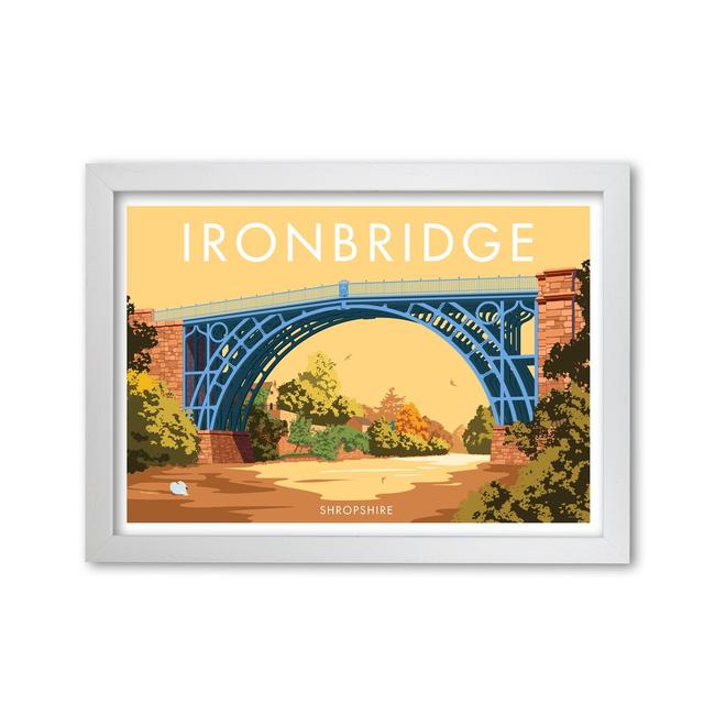 Ironbridge by Stephen Millership - Print East Urban Home Size: 42 cm H x 59.4 cm W x 5 cm D, Frame Options: White on Productcaster.