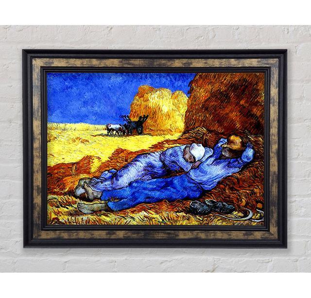 Vincent Van Gogh Time Of Work - Single Picture Frame Art Prints Bright Star Size: 84.1cm H x 142.2cm W x 8cm D on Productcaster.