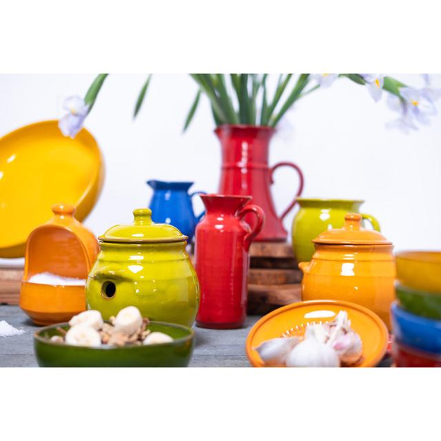 Verano Spanish Ceramics Ceramic Divided Serving Dish Verano Spanish Ceramics Colour: Lime on Productcaster.