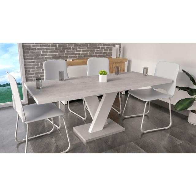 120cm Dining Table Carl Svensson Colour: Concrete on Productcaster.