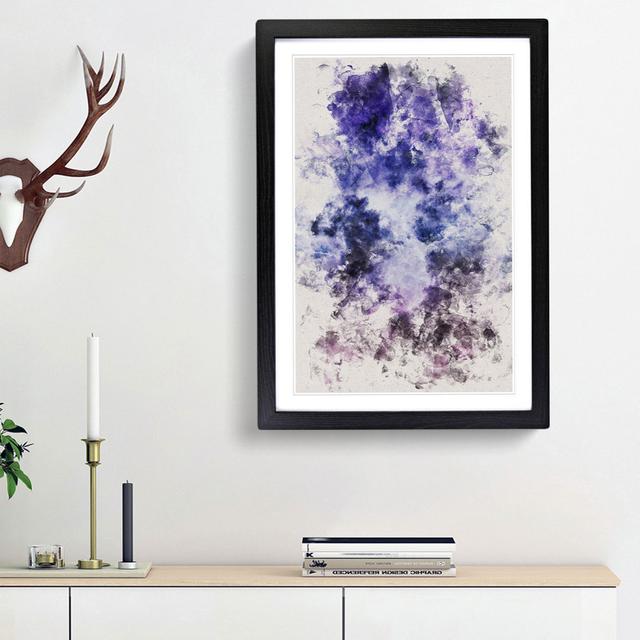 Purple Clouds - Picture Frame Painting Print East Urban Home Frame Option: Black Framed, Size: 45cm H x 33cm W x 2cm D on Productcaster.