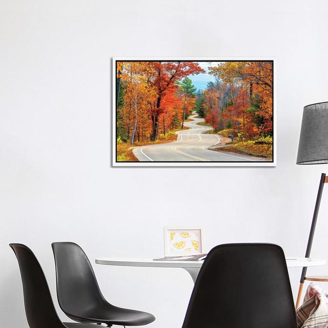 Winding Road by Nejdet Duzen - Print on Canvas Latitude Run Format: White Framed, Size: 66.04cm H x 101.6cm W x 3.81cm D on Productcaster.