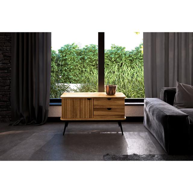 Anabranch 2 Drawer 97Cm W Solid Wood Combi Chest Corrigan Studio on Productcaster.