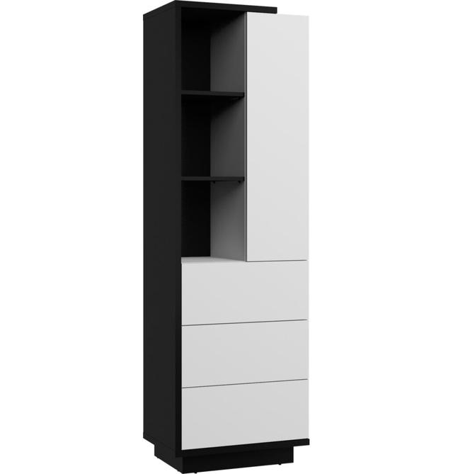 191cm H x 60cm W Standard Bookcase Meblocross Colour: Black/White Gloss on Productcaster.