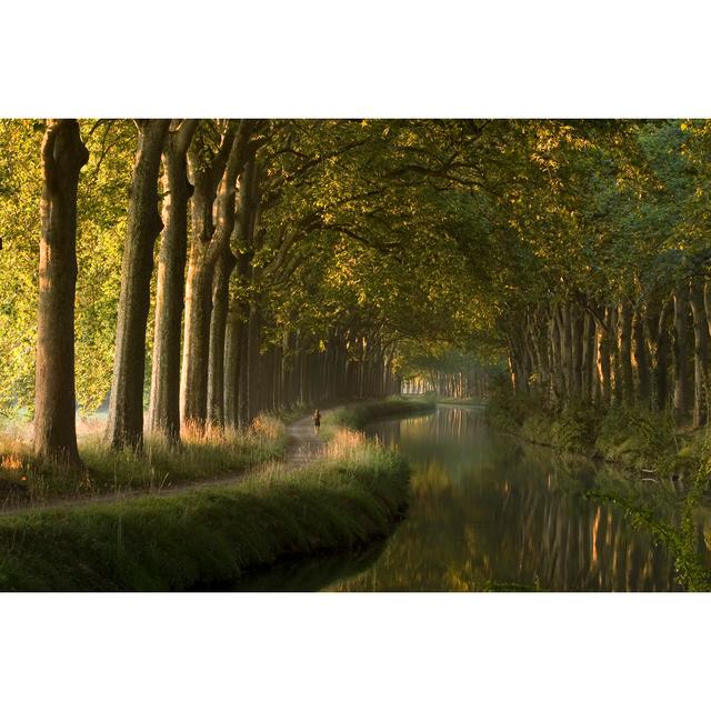 Canal Du Midi - Wrapped Canvas Print Union Rustic Size: 51cm H x 76cm W x 3.8cm D on Productcaster.