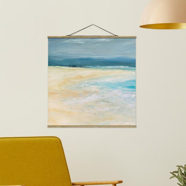 Stoffbild Mit Posterleisten - Sturm Auf Dem Meer I - Quadrat 1:1 Haus am Meer Größe: 80 cm H x 80 cm B x 0,3 cm T on Productcaster.