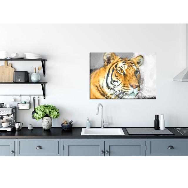 Beautiful Tiger - No Frame Painting on Glass Ophelia & Co. Size: 60cm H x 80cm W x 0.4cm D on Productcaster.