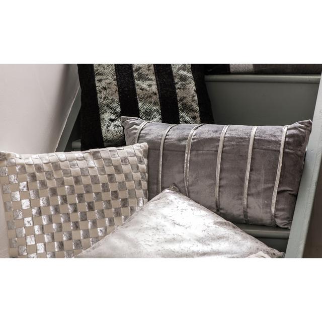 Almandine Wool Cushion with filling Canora Grey Colour: Grey/Silver on Productcaster.