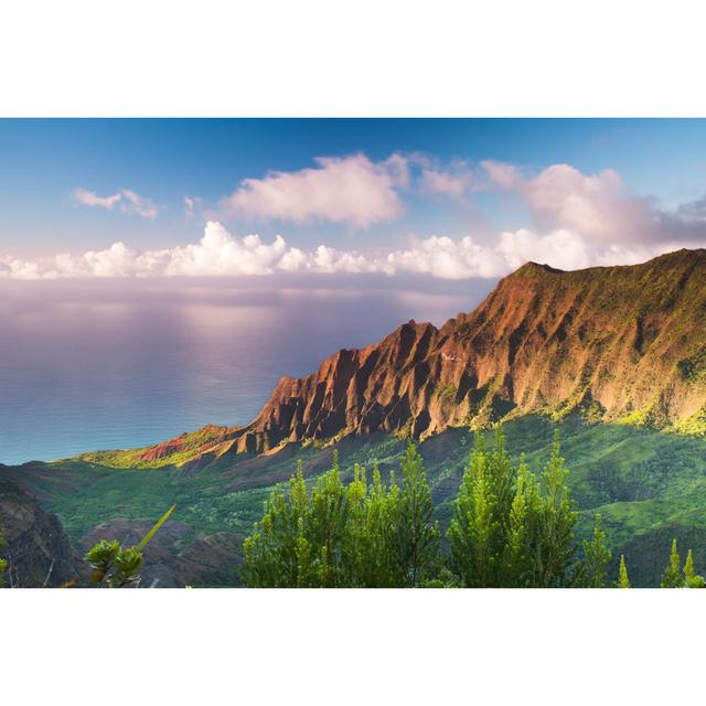 Sunset At Na Pali Coast by GlowingEarth - Wrapped Canvas Print Alpen Home Size: 81cm H x 122cm W on Productcaster.