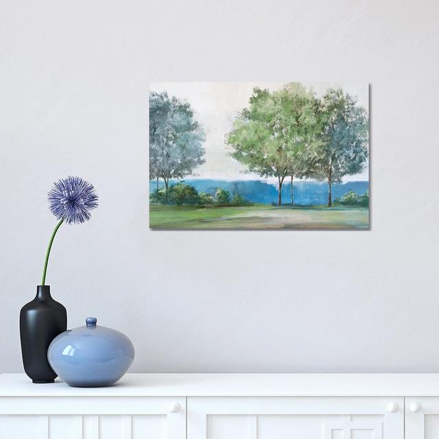 Calming View by Isabelle Z - Painting Print on Canvas Rosalind Wheeler Format: Wrapped Canvas, Size: 30.48cm H x 45.72cm W x 1.91cm D on Productcaster.