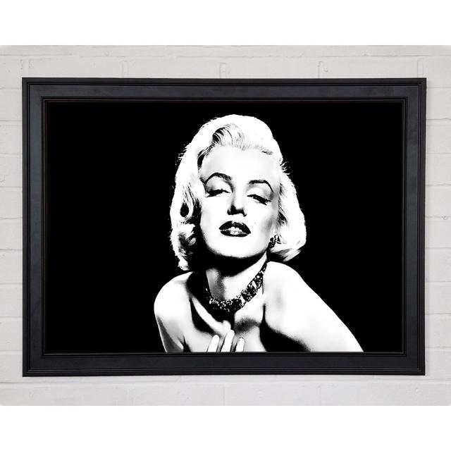 Marilyn Monroe Glamour B N W - Single Picture Frame Art Prints Ebern Designs Size: 29.7cm H x 42cm W x 1.5cm D on Productcaster.