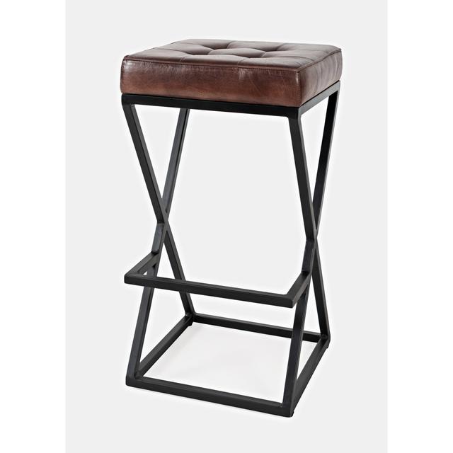 Kellner Bar Stool Williston Forge Upholstery Colour: Dark Siena on Productcaster.