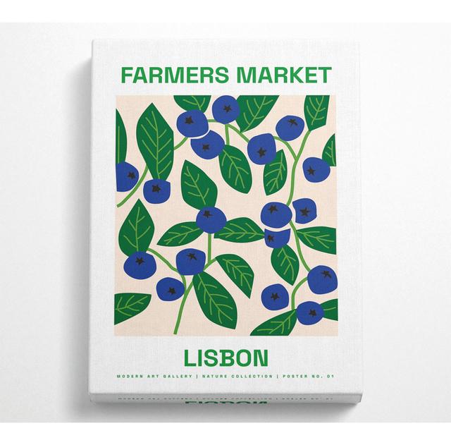 Farmers Market Lisbon - Single Picture Frame Art Prints on Canvas Bright Star Size: 81.3cm H x 50.8cm W x 10cm D on Productcaster.