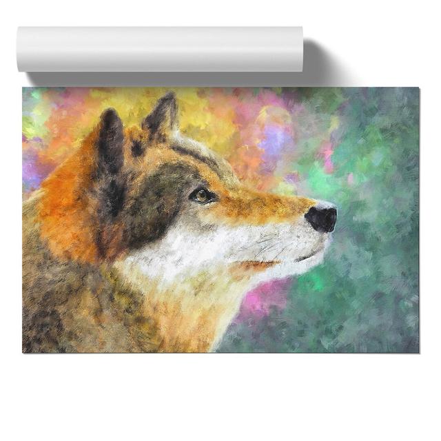 Abstract Wolf Vol.1 - Unframed Graphic Art East Urban Home Size: 30cm H x 42cm W x 0.1cm D on Productcaster.