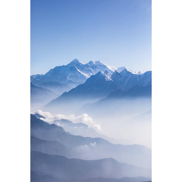 Daylight View of Mount Everest by Kertu_ee - Wrapped Canvas Photograph Union Rustic Size: 122cm H x 81cm W x 3.8cm D on Productcaster.