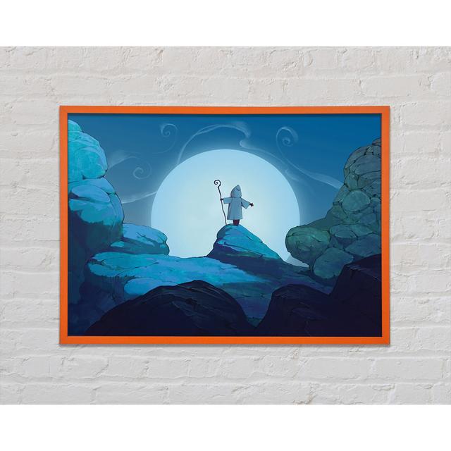 Wizard on the Mountain Top - Single Picture Frame Art Prints Happy Larry Size: 42cm H x 59.7cm W x 2cm D on Productcaster.