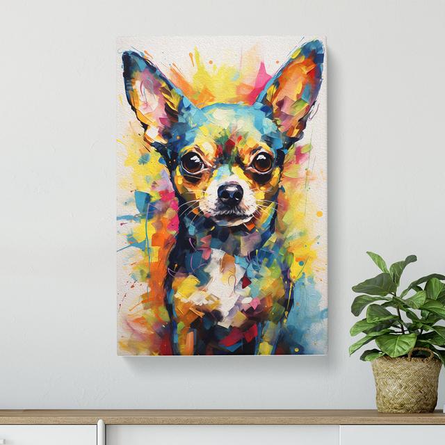 Chihuahua Action No.4 - No Frame Print Marlow Home Co. Size: 50cm H x 35cm W x 3cm D on Productcaster.