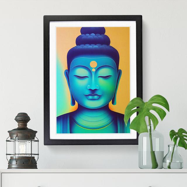 Buddha Spray - Single Picture Frame Graphic Art Latitude Vive Format: Black, Size: 46cm H x 34cm W on Productcaster.