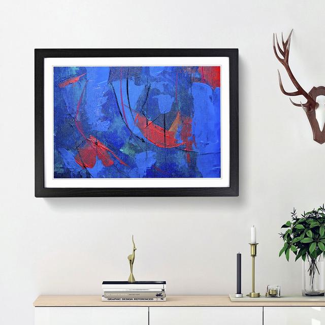 Abstract Art Painting Vol.204 by S.Johnson - Picture Frame Painting Print East Urban Home Frame Option: Black Framed, Size: 48cm H x 65cm W x 2cm D on Productcaster.