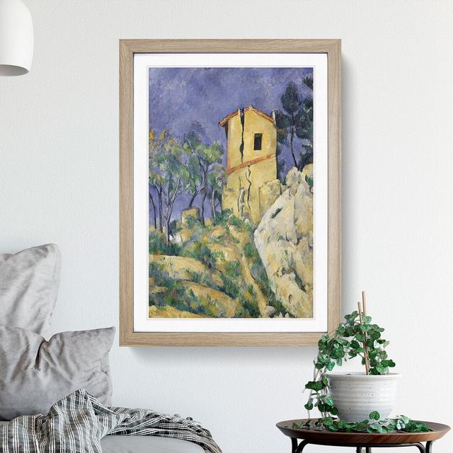 House with the Cracked Walls by Paul Cezanne - Picture Frame Painting East Urban Home Size: 65cm H x 48cm W x 2cm D, Frame Option: Oak Framed on Productcaster.