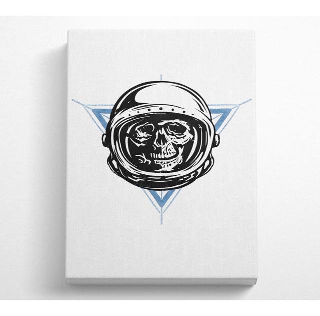 Space Skull Canvas Watercolour Bay Isle Home Size: 81.3cm H x 50.8cm W x 10cm D on Productcaster.