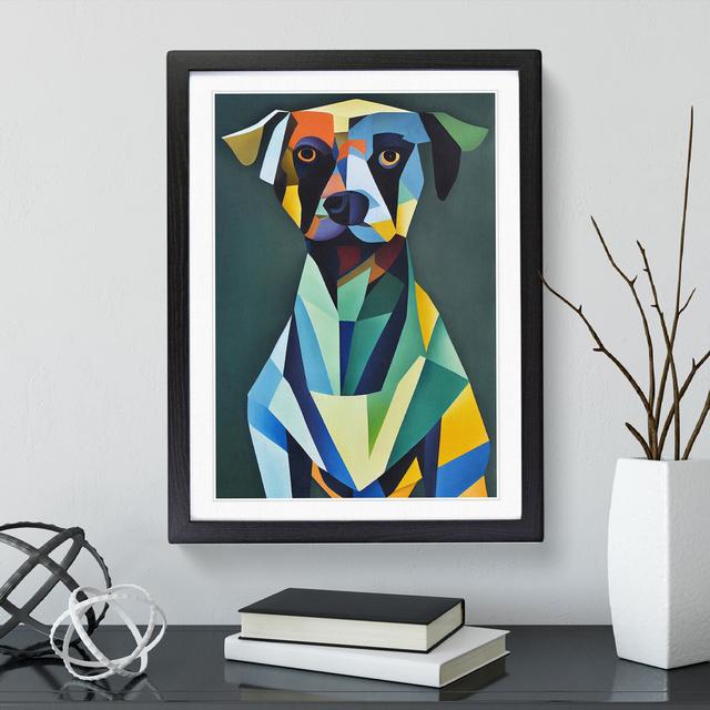 Dog - Picture Frame Graphic Art Metro Lane Frame Colour: Black, Size: 64cm H x 46cm W x 2cm D on Productcaster.