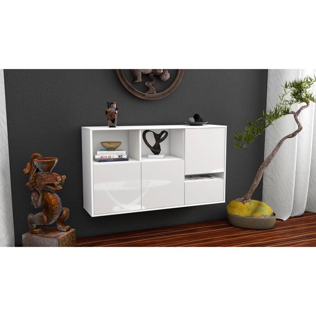 Cristopher Sideboard Brayden Studio Colour (Body/Front): White/High Gloss White on Productcaster.