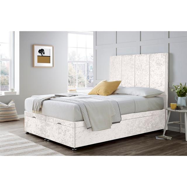 Salonica Divan Bed with 54" Floorstanding Headboard Wayfair Sleep Size: Small Double (4') on Productcaster.