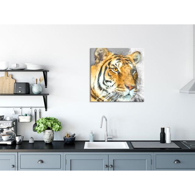 Beautiful Tiger - Unframed Photograph on Glass Ebern Designs Size: 60cm H x 60cm W x 0.4cm D on Productcaster.