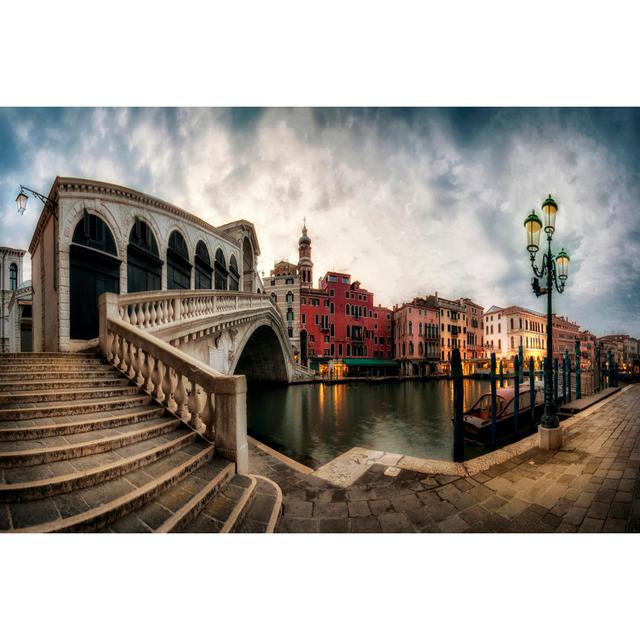 UA UK Rialto - Grand Canal by Danny Head - Wrapped Canvas Photograph Marlow Home Co. Size: 20cm H x 30cm W x 3.8cm D on Productcaster.