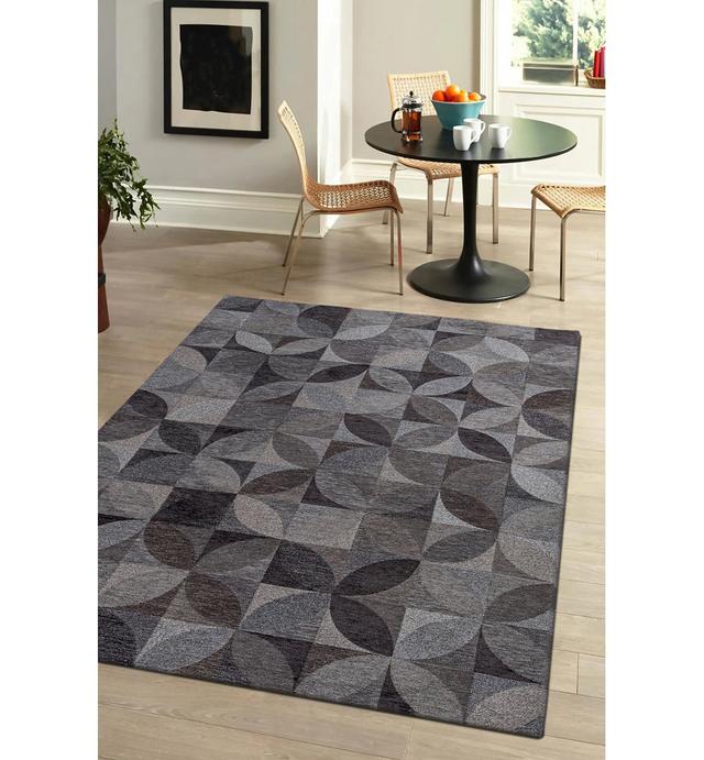 Rondo Machine Woven Brown Area Rug Beneffito Rug Size: Rectangle 240 x 340cm on Productcaster.