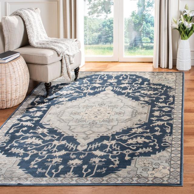 Kenbridge Oriental Machine Woven Beige/Teal Area Rug Bloomsbury Market Rug Size: Rectangle 100 x 140cm on Productcaster.