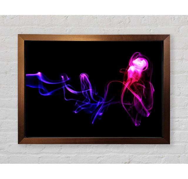 Abstract Smoke Framed Print Ivy Bronx Size: 100cm H x 141.4cm W x 3.4cm D on Productcaster.