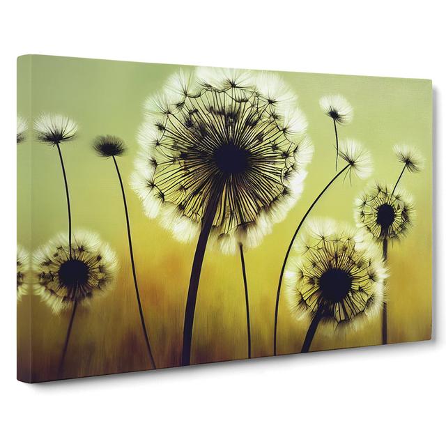 Terrific Dandelion Flowers - Wrapped Canvas Graphic Art ClassicLiving Size: 50cm H x 76cm W x 3cm D on Productcaster.