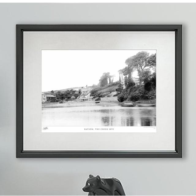 'Batson, the Creek 1895' - Picture Frame Photograph Print on Paper The Francis Frith Collection Size: 28cm H x 36cm W x 2.3cm D on Productcaster.