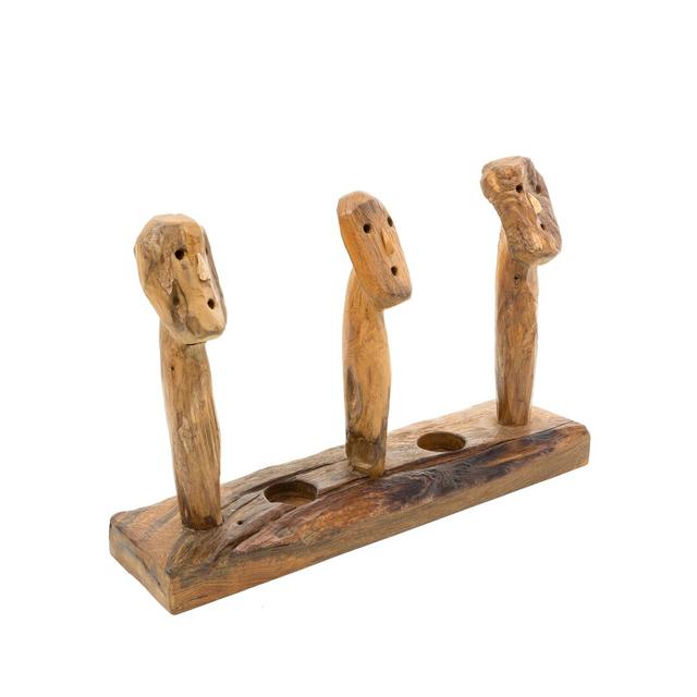 Folk Art Wooden Candelabra World Menagerie on Productcaster.