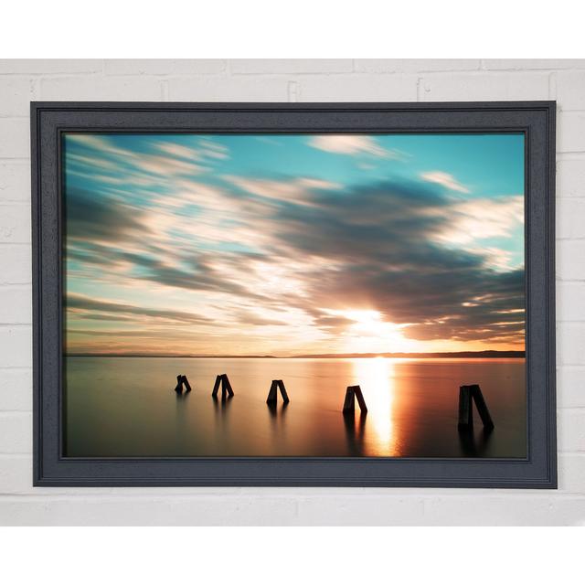 Soft Exposed Beach - Single Picture Frame Art Prints Highland Dunes Size: 84.1cm H x 118.9cm W on Productcaster.