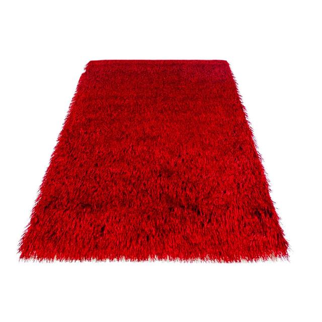 Salsa Handmade Shag Red Rug Bakero Rug Size: Rectangle 70 x 140cm on Productcaster.