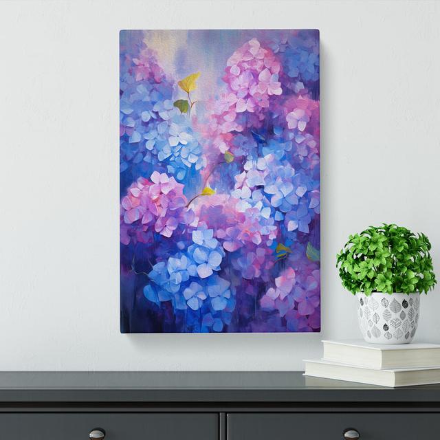 Hydrangea Modern - Print Marlow Home Co. Size: 60cm H x 40cm W x 3cm D on Productcaster.