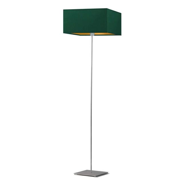 156 cm Stehlampe Eadlyn Ebern Designs Schirmfarbe: Grün, Gestellausführung: Silberfarben on Productcaster.