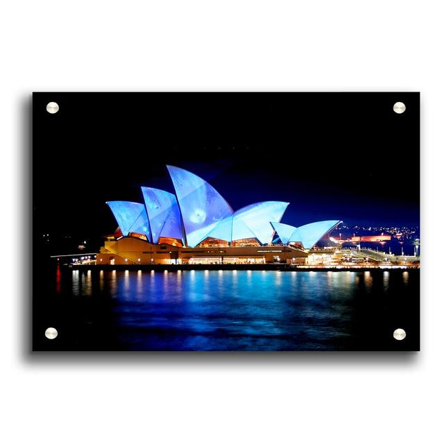 Sydney Opera House Night Glow - Unframed Photograph Print on Acrylic East Urban Home Size: 84.1cm H x 118.9cm W on Productcaster.